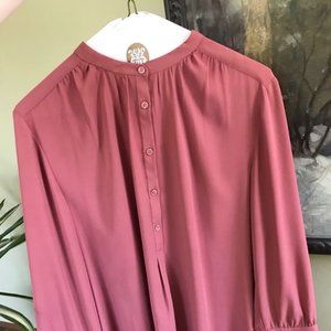 Flowy Long-sleeved Ann Taylor Blouse Size M